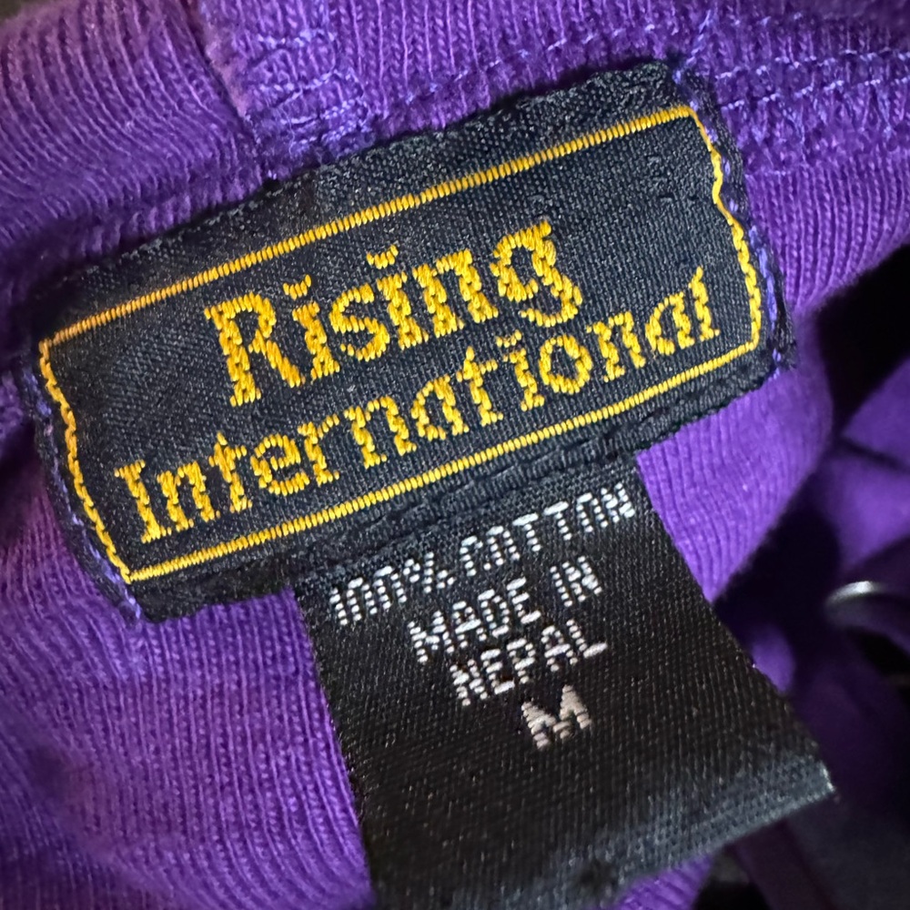 Rising International Multicolored Patchwork Hoode… - image 5